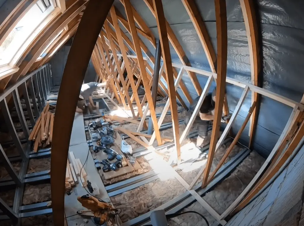 unfinished attic