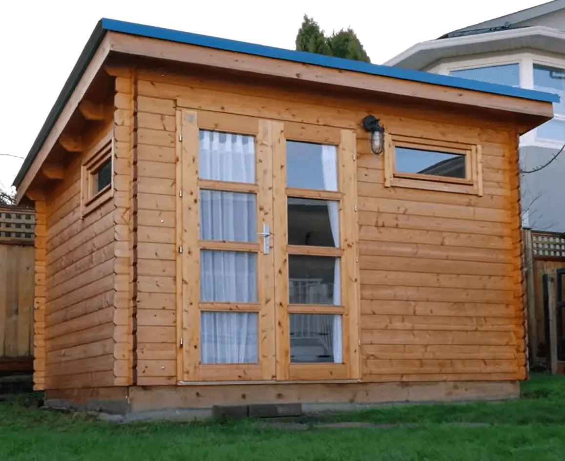 converting shed to office