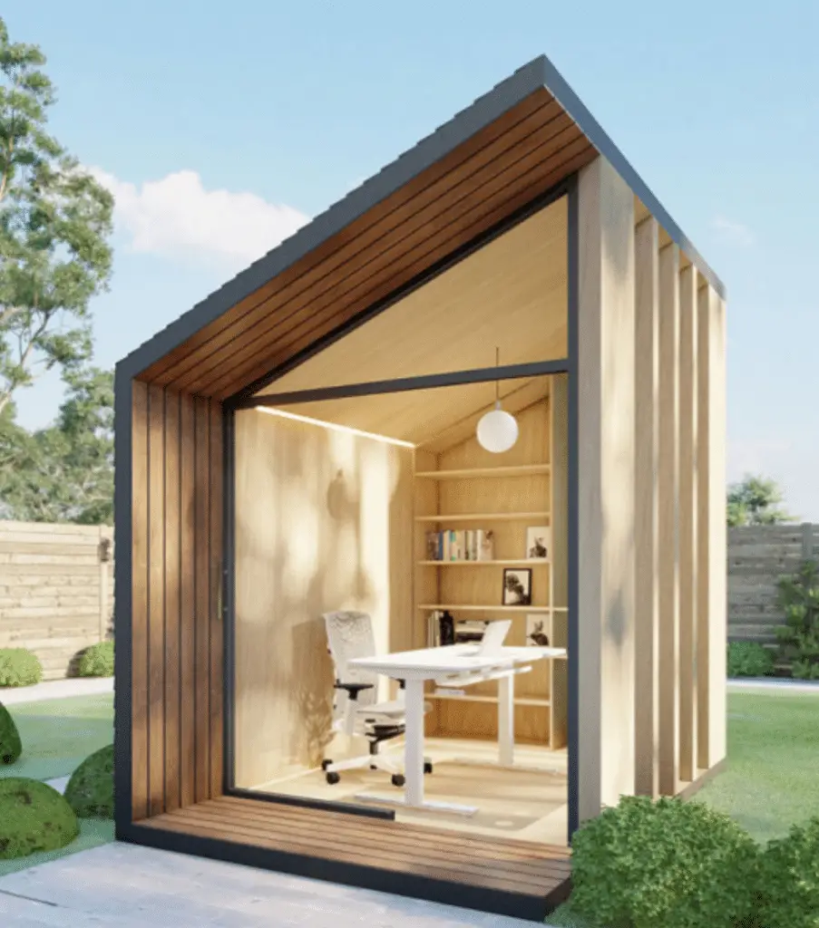 contemporary office shed