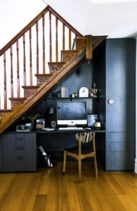 stair office nook