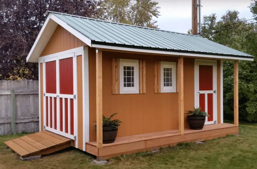 porch to a shed