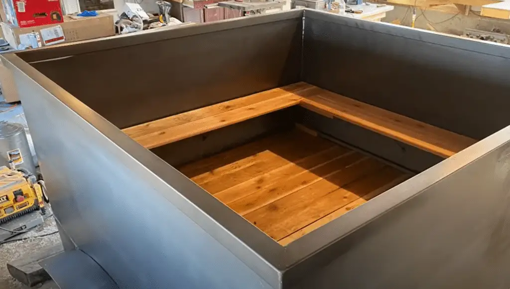square cedar hot tub