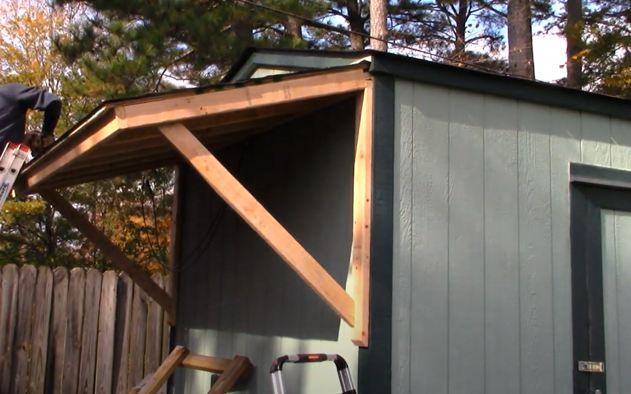 12 Inspiring Shed Awning Ideas For Your Backyard Workspace - Backyard ...