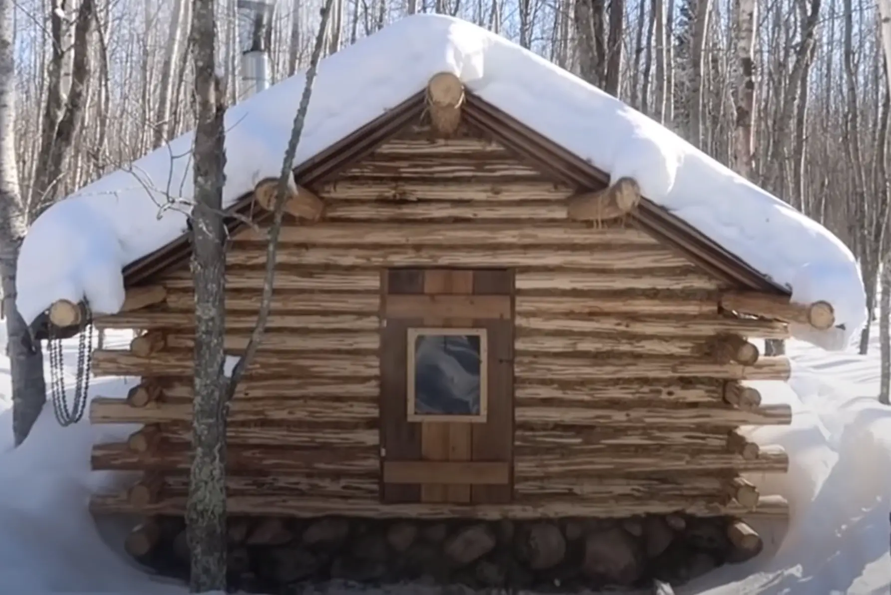 log cabin office