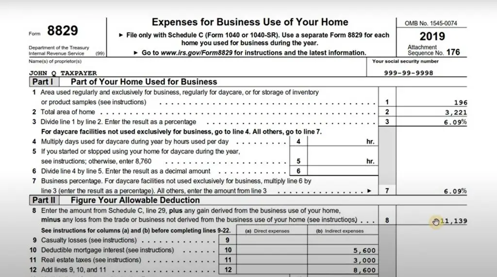 Is A Home Office Tax Deductible tax form 8829